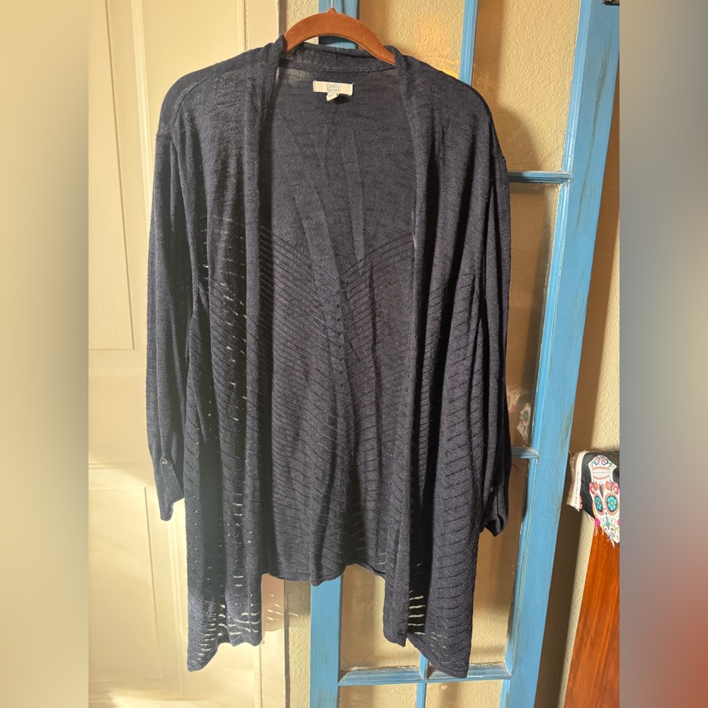 Croft & Barrow Women's Dark Blue Cardigan